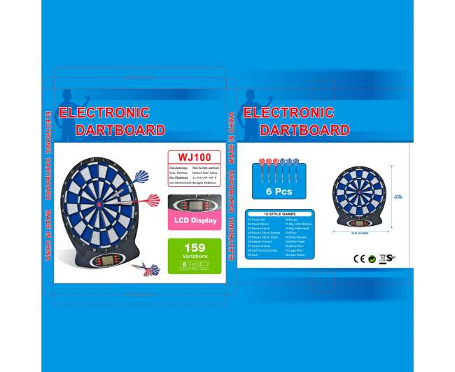 Дартс DFC BLUEBOARD с табло и 6 дротиков Дартс DFC BLUEBOARD с табло и 6 дротиков