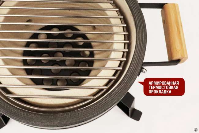 Керамический гриль-барбекю Start Grill 13 дюймов (зеленый) (33 см)