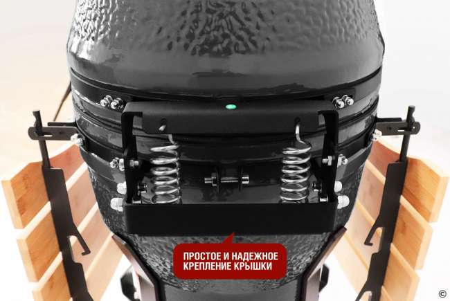 Керамический гриль-барбекю Start Grill 18 дюймов (черный) (45 см)