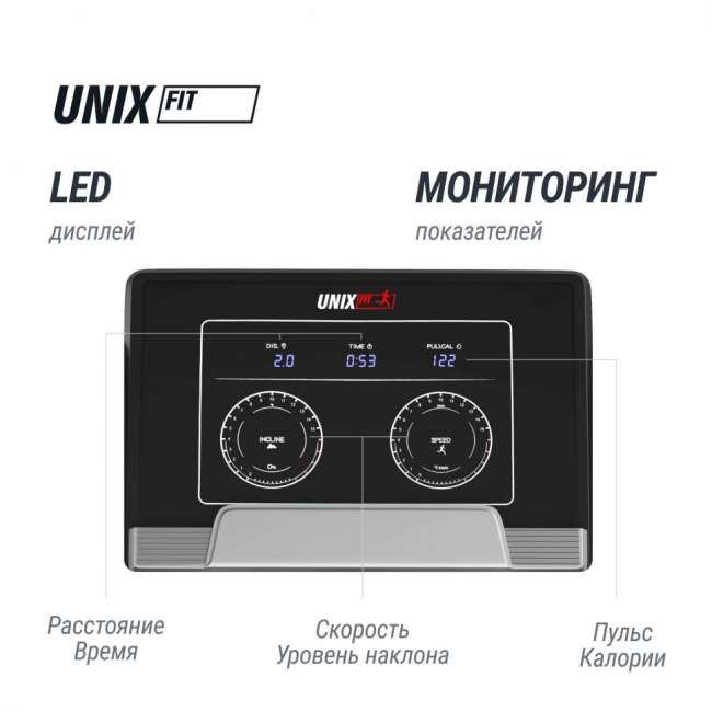 Беговая дорожка UNIX Fit MX-990 AC (LED) Беговая дорожка UNIX Fit MX-990 AC (LED)