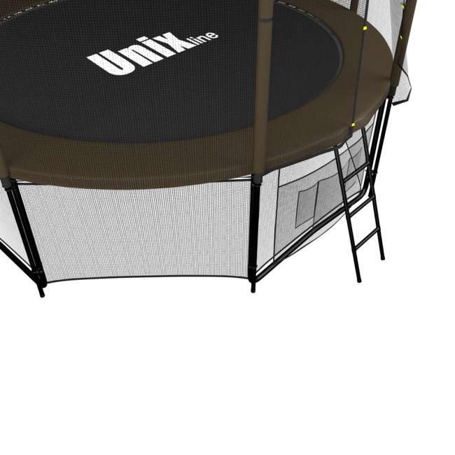 Батут с сеткой UNIX line 8 ft Black / Brown (outside)