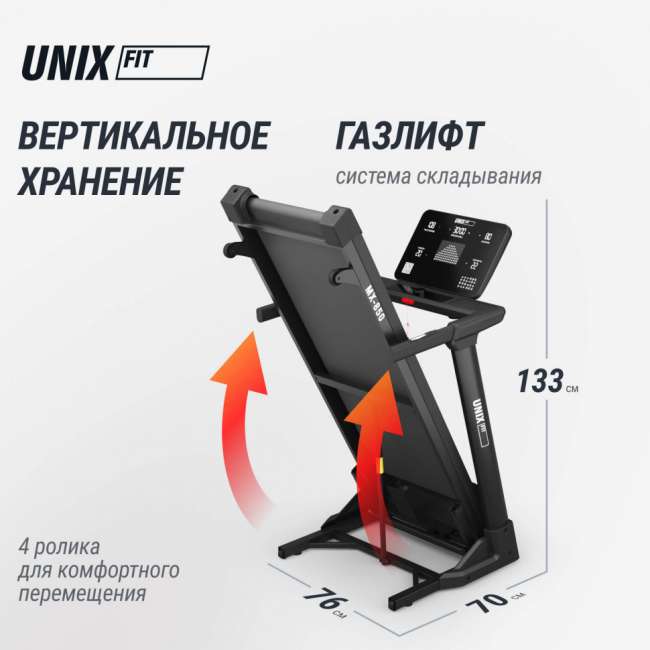 Беговая дорожка UNIX Fit MX-850 (версия 2.0)
