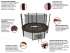 Батут с сеткой UNIX line 8 ft Black / Brown (inside) Батут с сеткой UNIX line 8 ft Black / Brown (inside)