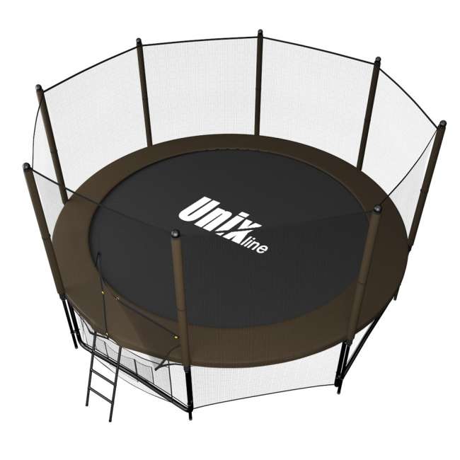 Батут с сеткой UNIX line 10 ft Black / Brown (outside)
