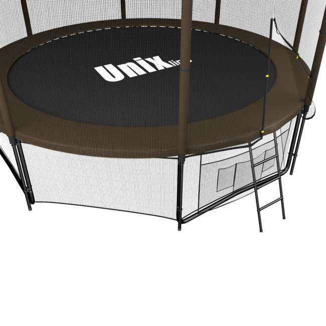 Батут с сеткой UNIX line 10 ft Black / Brown (outside)