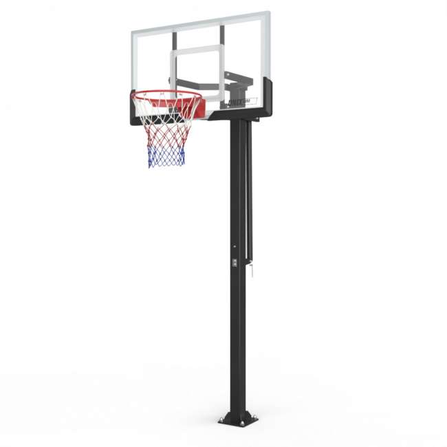 Баскетбольная стойка стационарная UNIX Line B-Stand-PC 54"x32" R45 H230-305 см поликарбонат Баскетбольная стойка стационарная UNIX Line B-Stand-PC 54"x32" R45 H230-305 см поликарбонат