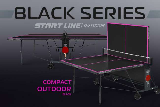 Всепогодный теннисный стол Start Line Compact-2 LX Black
