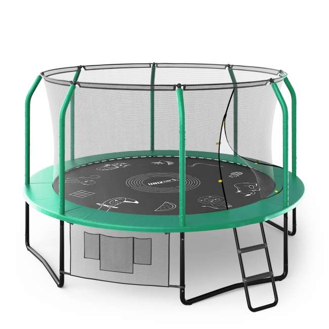 Батут UNIX line SUPREME GAME 12 ft Green