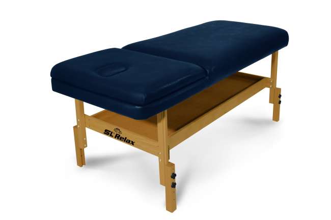 Массажный стол стационарный Start Line Relax Comfort синий