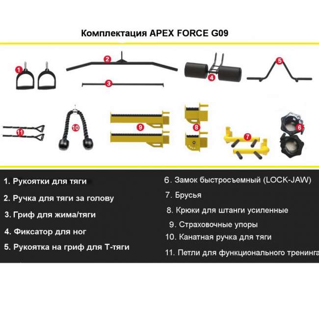 Многофункциональный силовой комплекс APEX Force G09 Многофункциональный силовой комплекс APEX Force G09