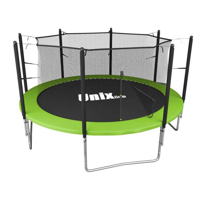 Батут с сеткой UNIX line Simple 12 ft Green inside Батут с сеткой UNIX line Simple 12 ft Green inside