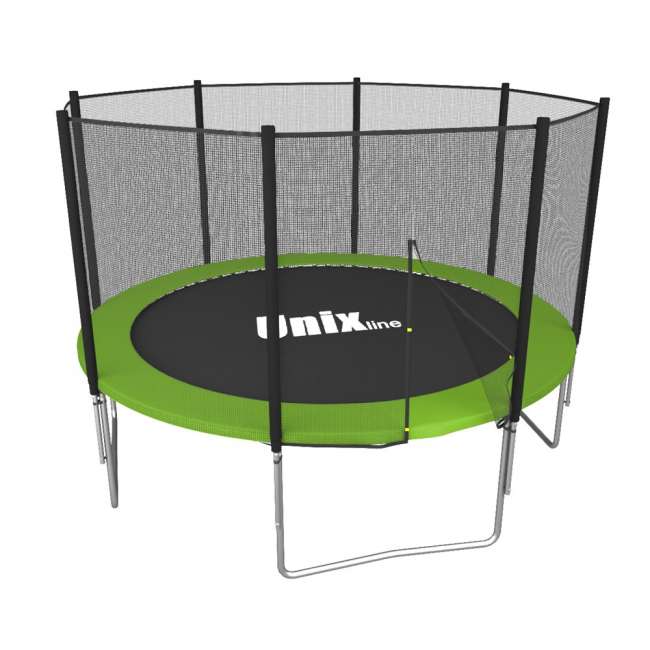 Батут с сеткой UNIX line Simple 6 ft Green outside