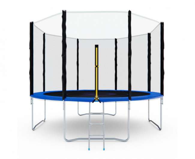 Батут с сеткой DFC PELPO 12ft с лестницей BLUE Батут с сеткой DFC PELPO 12ft с лестницей BLUE