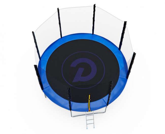Батут с сеткой DFC PELPO 12ft с лестницей BLUE Батут с сеткой DFC PELPO 12ft с лестницей BLUE