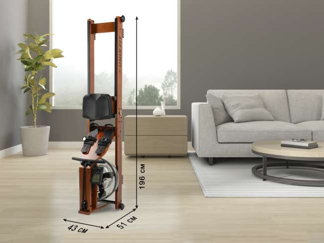 Гребной тренажер UnixFit Wood Rower Dark Гребной тренажер UnixFit Wood Rower Dark