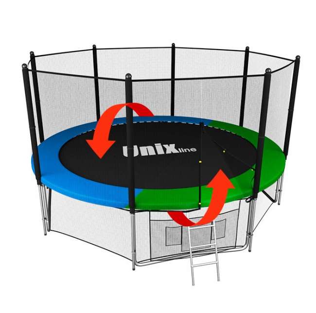 Батут с сеткой UNIX line 12 ft Classic outside