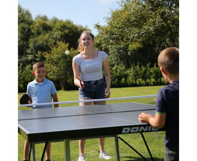 Теннисный стол всепогодный DONIC OUTDOOR ROLLER 1000 GREY