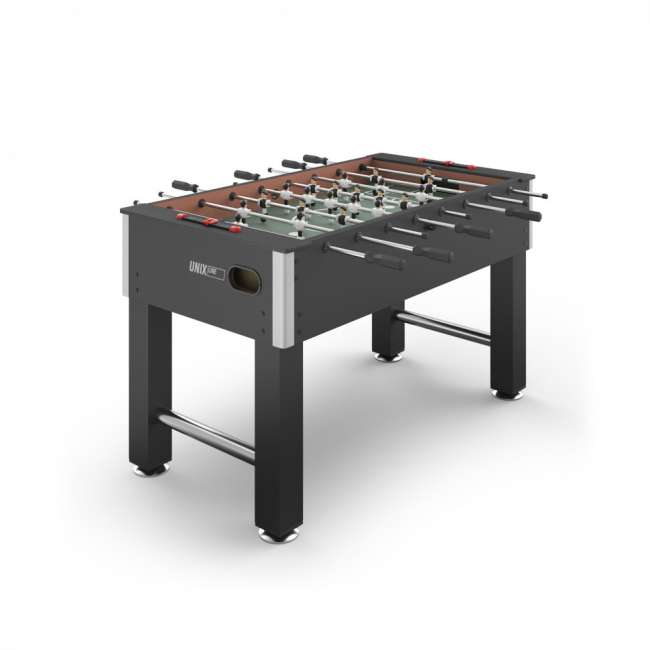 Игровой стол Футбол - Кикер UNIX Line Black (140х74 cм) Игровой стол Футбол - Кикер UNIX Line Black (140х74 cм)