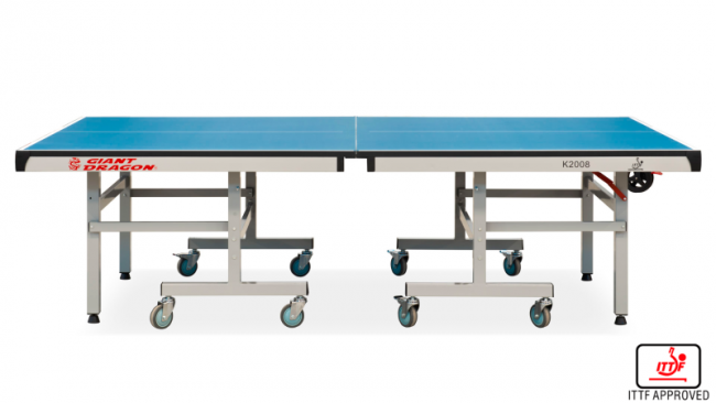 Теннисный стол профессиональный Giant Dragon K-2008 ITTF Indoor с сеткой складной для помещений