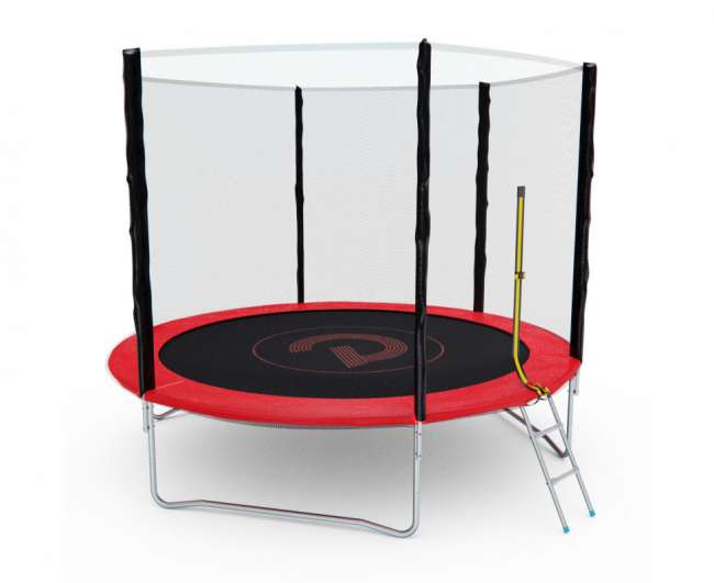 Батут с сеткой DFC PELPO 10ft с лестницей RED