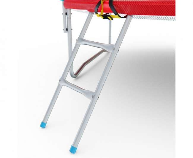 Батут с сеткой DFC PELPO 8 ft с лестницей RED