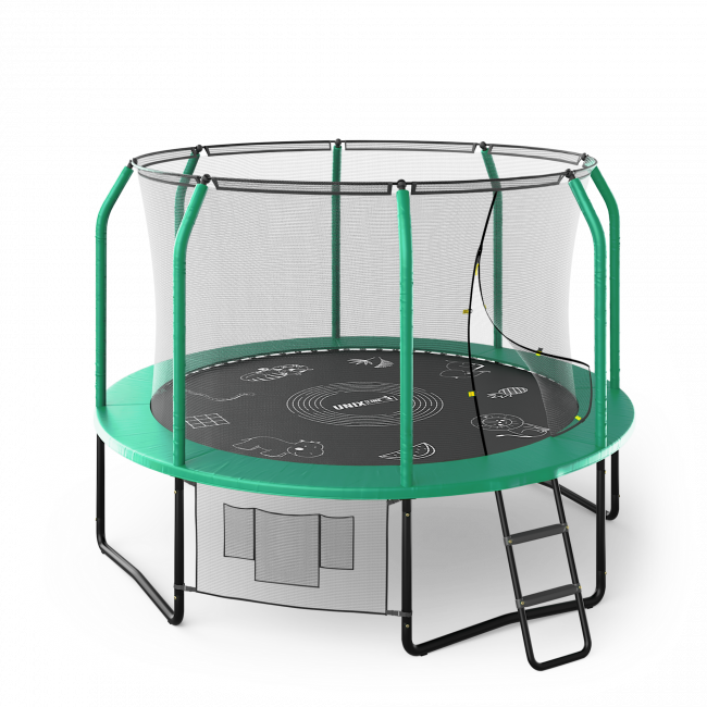 Батут UNIX Line SUPREME GAME 10 ft green Батут UNIX Line SUPREME GAME 10 ft green