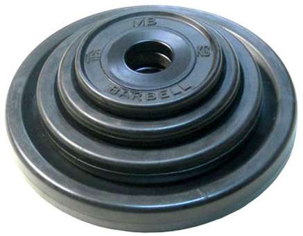 Диски обрезиненные евро-классик Barbell 50 мм черные, вес от 1,25 до 25 кг в ассортименте