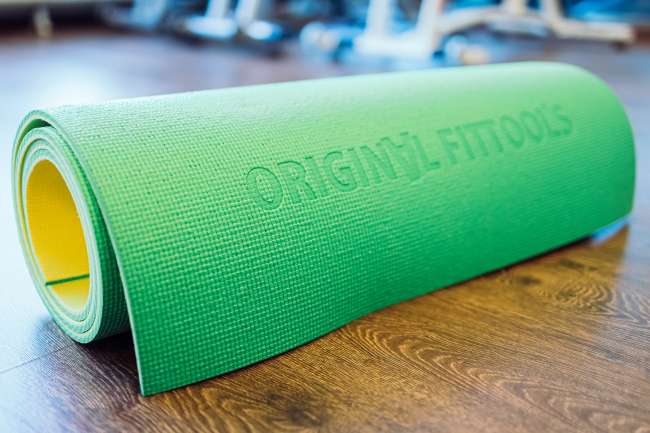 Коврик для фитнеса Original FitTools Banana Lime 6 мм