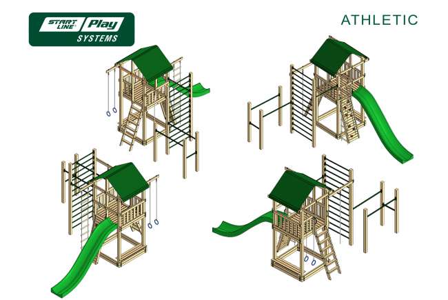 Детский городок Start Line ATHLETIC премиум Кедр